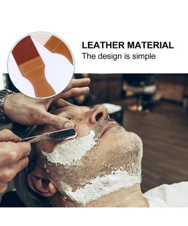 Minkissy Double Layer Sharpening Strop Belt - Leather Canvas Razor Knife Sharpener for Barber Shop and Home | Hanging Buckle Polishing Strap - Buy Online on SooperMarket.com