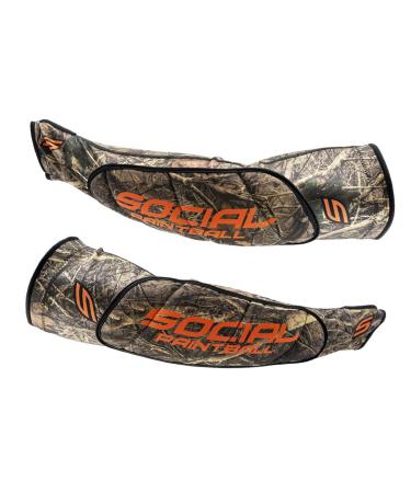 Social Paintball SMPL Arm & Elbow Pads Protection, Hunter Camo Medium/Large