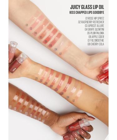 Kaja Juicy Glass Lip Plumping Oil - Hydrating Vegan Lip Gloss with Vitamin Tree Fruit Oil for a Plumped Lightweight Finish | 05 Plum Paloma | Cruelty-Free - Buy Online on SooperMarket.com