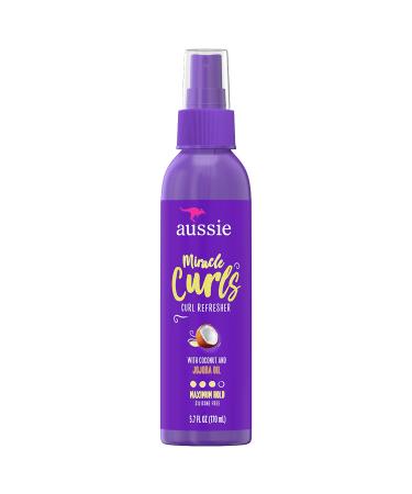 Aussie Miracle Curls Refresher Spray Gel With Coconut & Jojoba Oil 5.7 Ounce  5.7 Ounces