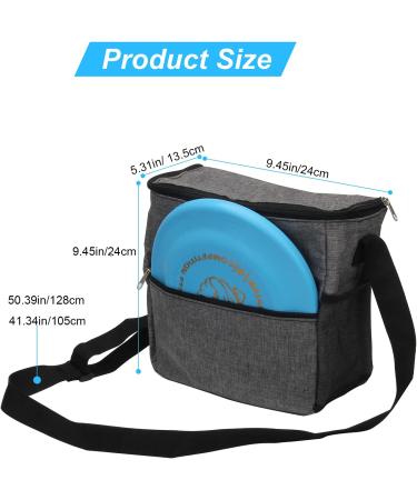 Windspeed Cadet Disc Golf Bag - Waterproof, Portable, 10 Disc Capacity - Pro Starter Bag for Women and Men (Grey) - Buy Online on SooperMarket.com