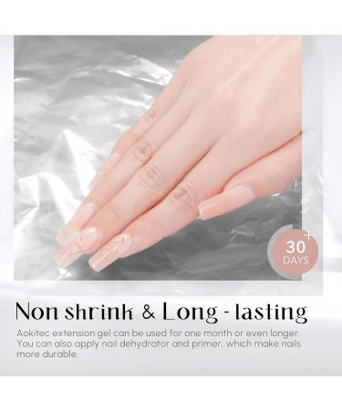 Aokitec 60ml Nail Extension Gel - UV Polish for Salon DIY | Thin Naked Acrylic False Nail Assembly Gel - Buy Online on SooperMarket.com