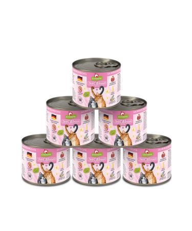 Granapet Delicatessen Salmon & Seafood wet feed for cats cat food for gourmets food without grain & without sugar additives 6 x 200 g salmon & seafood 200 g (6 Pack)
