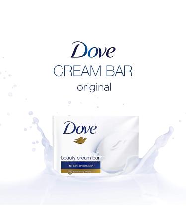 Dove White Moisturizing Cream Beauty Bar - 3.5 oz | Hydrating Gentle Cleanser - Buy Online on SooperMarket.com
