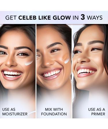 RB FACES CANADA Strobe Cream - Silver 30ml | Primer + Highlighter + Moisturizer | Shea Butter & Hyaluronic Acid | Intense Hydration | Flawless Radiant Dewy Skin | Illuminating & Glowing Makeup Base - Buy Online on SooperMarket.com