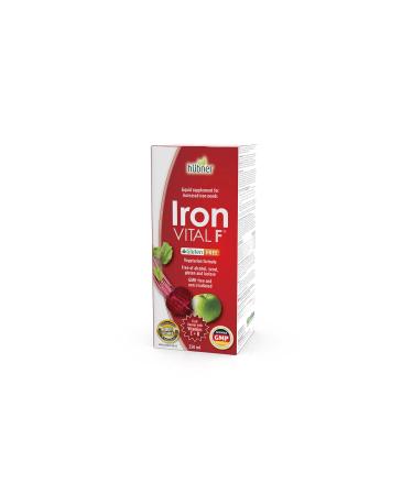 Hubner Iron Vital F 100% PURE Fruit flavour with Vitamin C+B Made in Germany (250ml)