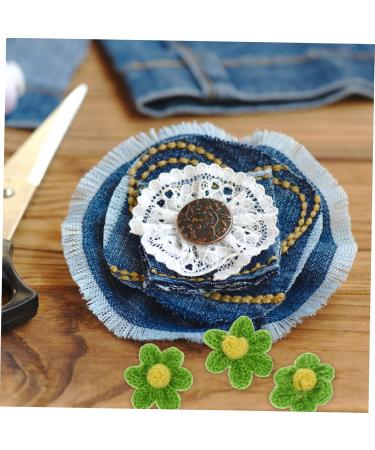 Operitacx 40 Pcs Diy Accessories Hair Pin Flower Embroidery Patches Flower Patches Headband Braided Flowers - Buy Online on SooperMarket.com