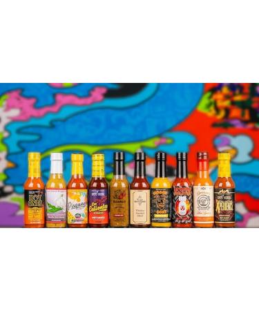 Hot Ones Season 22 Lineup Hot Sauce Challenge Kit - 10-Pack of Unique Natural Ingredients Gift Box for Spice Lovers - Small Batch 5 fl oz Bottles - Buy Online on SooperMarket.com