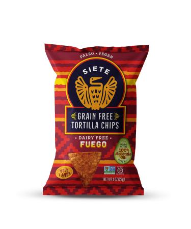 Siete Fuego Grain Free Tortilla Chips - Spicy & Crunchy, 4 oz | Gluten-Free Snack - Buy Online on SooperMarket.com
