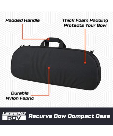 Legend RCV Recurve Bow Case with Arrow Holder - Padded Takedown Case for Archery Accessories in Black - Buy Online on SooperMarket.com