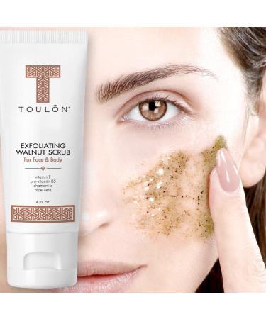 Exfoliating Face Scrub - Walnut Facial Exfoliator for Face & Body | Best Scrub for Men & Women - International Shipping Available - Buy Online on SooperMarket.com