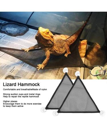 Alvinlite 2 Pieces Breathable Mesh Reptile Hammocks with Suction Cups Ideal for Bearded Dragons and Lizards - Buy Online on SooperMarket.com
