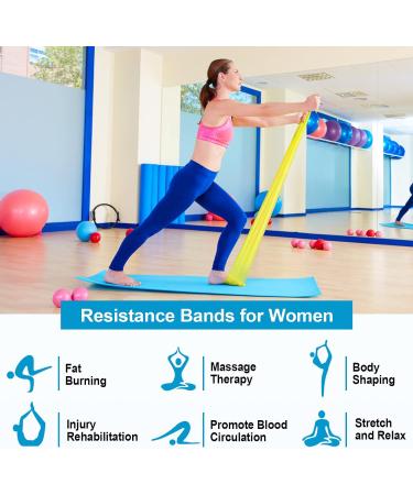 Skin-Friendly Resistance Bands Set of 3 - 1.5M/4.9ft with 3 Levels for Strength Training Yoga Gym Pilates - Buy Online on SooperMarket.com