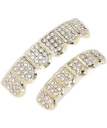Hip Hop Teeth Brace Hip Hop Teeth Fashionable for Halloween Party for Hip Hop Fashion Shows for Concert for Men for Women(gold) - Buy Online on SooperMarket.com