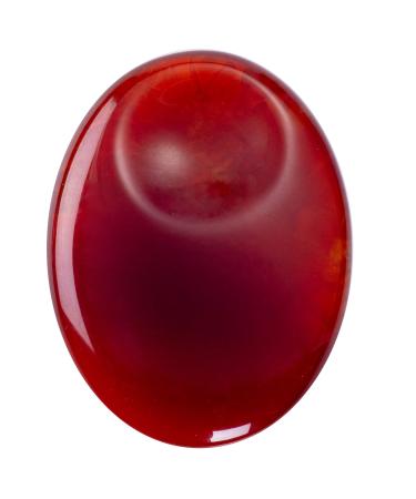 UU UNIHOM Carnelian Thumb Worry Stone Natural Chakra Polished Oval Pocket Palm Stone for Anxiety Stress Relief Therapy Carnelian Agate