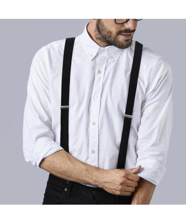 Clundoo Extra Strong Braces for Men & Women - 3.5 cm Wide Elastic with 3 Metal Clips - Adjustable Rush Carrier - Buy Online on SooperMarket.com