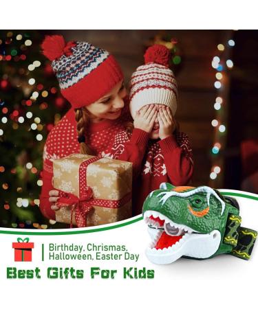 DX Da Xin Dinosaurs Headlamp - T-Rex LED Toy for Kids 3-10+ | Roar & 3 Lighting Modes | Perfect Christmas & Halloween Gifts - Buy Online on SooperMarket.com