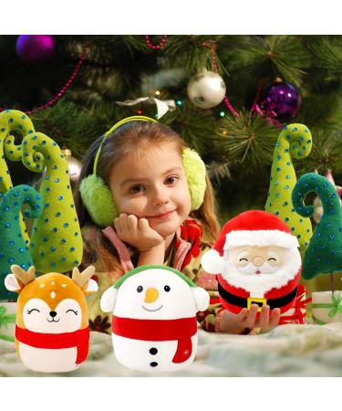 Cute Christmas Reindeer Soft Plush Toy - Xmas Reindeer Pillow Doll for Kids, Boys, Girls - Kawaii Stuffed Animal Gift - Christmas Home Decoration - Buy Online on SooperMarket.com