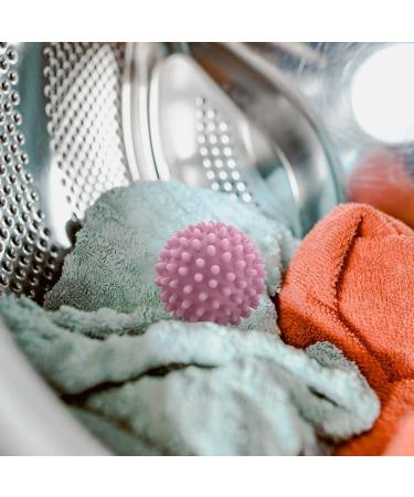 Virtcooy Laundry Balls for Tumble Dryer | Magic Washing - Reusable Wash Fabric Softener Reducing Static Electricity Soft Dry Clothes with Less Wrinkles Pink - Buy Online on SooperMarket.com