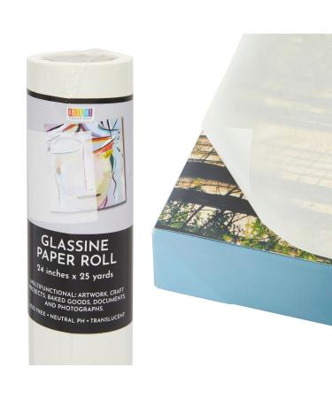 Glassine Art Paper Roll for Artwork, Tracing, Photos, Documents (24 in x 25 Yards)