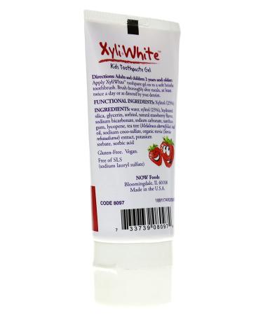 Now Solutions XyliWhite Kids Toothpaste Gel - Strawberry Splash 3 oz (Pack of 5) | Natural Dental Care - Buy Online on SooperMarket.com