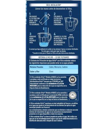 Brita Standard Water Filter Replacement - 3 Count, BPA Free for Pitchers & Dispensers - Buy Online on SooperMarket.com