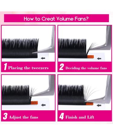 Fadlash Easy Fan DD Curl 0.05 Russian Lashes 15-20mm Mixed Length - Buy Online on SooperMarket.com
