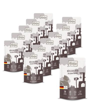 Mjamjam - Premium wet food for cats - squeezing - delicious horse on subdued pumpkin 12 -pack (12 x 125 g) grain free with extra meat 1101712 horse + pumpkin 125 g (12 pack)