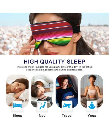 Adjustable Light Blocking Eye Mask for Deep Sleep | Haskirky Comfortable Sleep Mask for Travel, Yoga, Meditation | Men and Women - Buy Online on SooperMarket.com