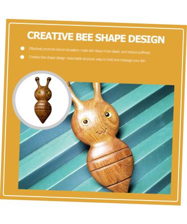 Beavorty Thin Bee Shaped Facial Massager Comb | Sandalwood Face Massager for Relaxation & Wrinkle Reduction | International Shipping Available - Buy Online on SooperMarket.com