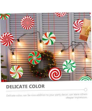 PRETYZOOM 24 Sheets Christmas Candy Decorations Ribbons Xmas Candies Xmas Ornaments Window Decorative Stickers - Buy Online on SooperMarket.com