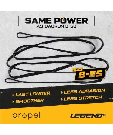 Legend Recurve Bow String - Dacron Replacement | Archery Equipment for Traditional Bow | AMO 48-66in | 12-14-16 Strands | 10-40 lbs Draw Weight - Buy Online on SooperMarket.com