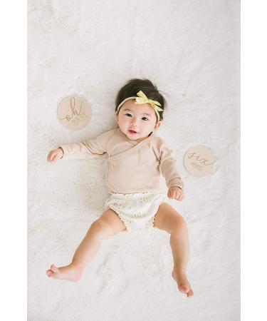 Gender-Neutral Baby Welcome Sign & Milestone Discs for Photos - Pearhead Birth Stats Board & Hello Baby Arrival Photo Prop Set - Buy Online on SooperMarket.com