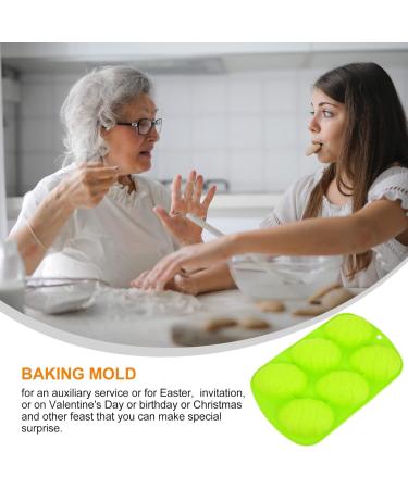 DECHOUS 1pc Easter Egg Cake Mold Mousse Cake Silica Gel 3D Household 26.5X16.5CM Green - Buy Online on SooperMarket.com