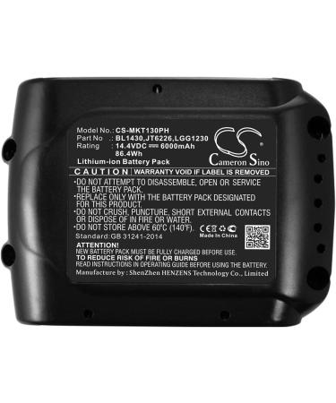 Replacement Battery for Makita XAD01Z XAD02Z XAG03M/Z - 6000mAh 14.4V Compatibility - International Shipping Available - Buy Online on SooperMarket.com