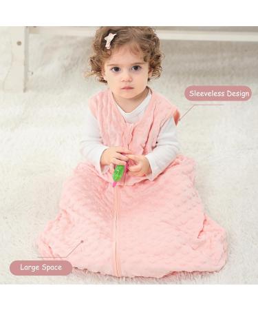 Looxii Baby Sleeping Bag 1.5TOG Cotton Soft Newborn Sleepsack Unisex Baby Wearable Blanket 12-18 Months (Pink & Apricot) - Buy Online on SooperMarket.com