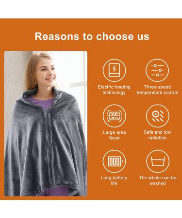 Plplaaoo Electric Heated Under Bed Blanket - USB Operated Thermal Cushion 5V 3 Adjustable Levels Fast Warming 150x85 cm - Perfect for Office & Overnight Use - Buy Online on SooperMarket.com