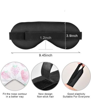 Adjustable Light Blocking Eye Mask for Deep Sleep - Haskirky Comfortable Eye Cover for Travel, Yoga, Meditation - Pink Watercolor Design - Men and Women - Buy Online on SooperMarket.com