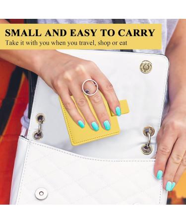 2Pcs Shatterproof Stainless Steel Compact Mirror Set with PU Leather Case - Unbreakable Handheld Mirror for Travel, Camping, Makeup - Perfect Gift for Women & Men (Green & Yellow) - Buy Online on SooperMarket.com