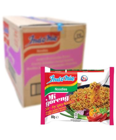 INDOMIE - Instant Noodles Mi Goreng Pedas - Multipack (40 X 80 GR) Mi Goreng Pedas 80 g (40 pack)