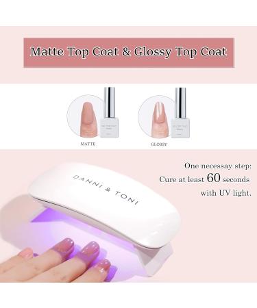 DANNI & TONI Cat Eyes Gel Nail Polish Strips - Crystal Haze French Tip | Salon-Quality Manicure Stickers Set - Buy Online on SooperMarket.com