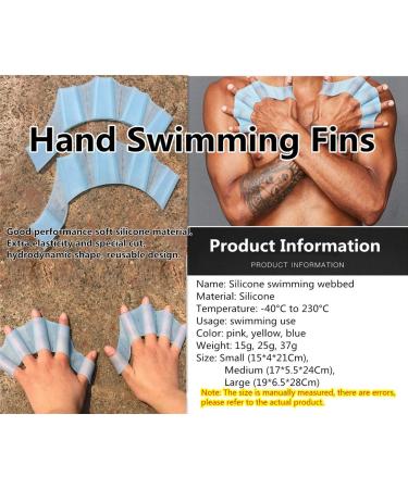 EXCEREY Silicone Swimming Gloves - 2 Pairs, Blue Large | Water Resistance, Webbed Design for Aquatic Training, Fitness Paddle Aerobics - Men Women Kids - Buy Online on SooperMarket.com