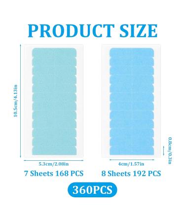 wimony Hair Extension Tapes 360 Pieces Hair Tapes for Extensions Tapes for Hair Extensions Double Sided Wig Adhesive for Wigs Replacement Wigs Hold Waterproof Wig Tape Toupee Tape - Buy Online on SooperMarket.com
