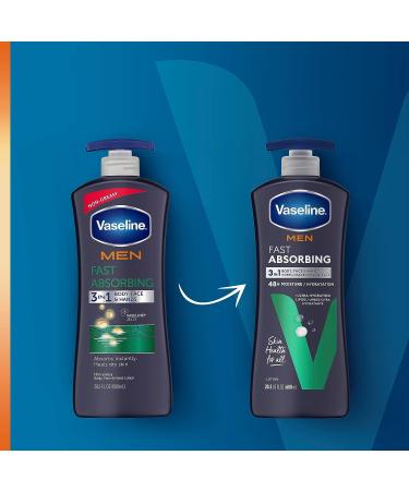 Vaseline Men Healing Moisture Body Lotion 20.3 oz - Fast Absorbing Formula - Buy Online on SooperMarket.com