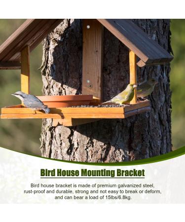 2 Sets of Bird House Brackets Steel Rust Proof Bird House Mounting Post Bracket with Screw and Drywall Anchor Bird House Hanger Fixing Bracket Mounting Plate for Securing Bird Houses Nesting Boxes - Buy Online on SooperMarket.com