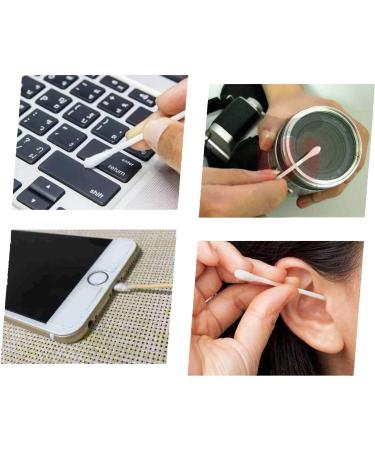 Long Wooden Handle Cotton Swabs - 400 Pack | Eco-Friendly Makeup Removal & Cleaning Tools - Buy Online on SooperMarket.com