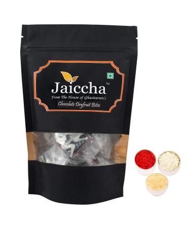 Jaiccha Ghasitaram Bhaidooj Gifts - Chocolate Dryfruit Bites 200 GMS in Black Paper Pouch