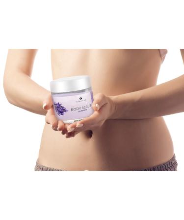 Buy Lavender Body Scrub - 28 Oz Dead Sea Salt Exfoliator for Acne & Ingrown Hairs | Natural & Organic Skincare for Men & Women - Buy Online on SooperMarket.com
