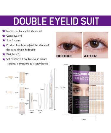 480 Count Eyelid Lifter Strips for Dramatic Instant Eye Lift - Double Eyelid Tape for Heavy Hooded Droopy Lids - Ideal for Uneven Mono-Eyelids - Buy Online on SooperMarket.com