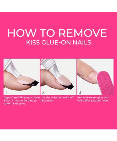 KISS Pink Gel Nail Glue - 10 Pack for Strong Adhesion on Artificial & Natural Nails | 2.0g/0.07 oz. Tubes - International Shipping Available - Buy Online on SooperMarket.com